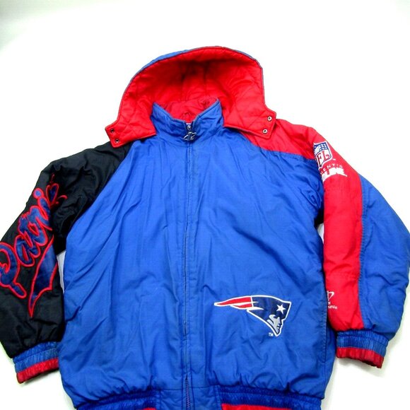VTG New England Patriots Winter Jacket Youth XL 18-20 Logo Athletic Pro Line NFL